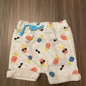 Kidgets Pineapple Print Kids Shorts - Multicolor size 3/6 months